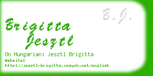 brigitta jesztl business card